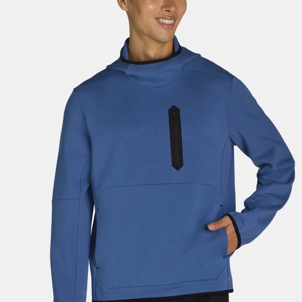 Athletic works Blue Pullover Sweatshirt with Black Accents XL